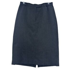 Lauren Ralph Lauren Womens Gray Wool Blend Career Pencil Skirt Size 6